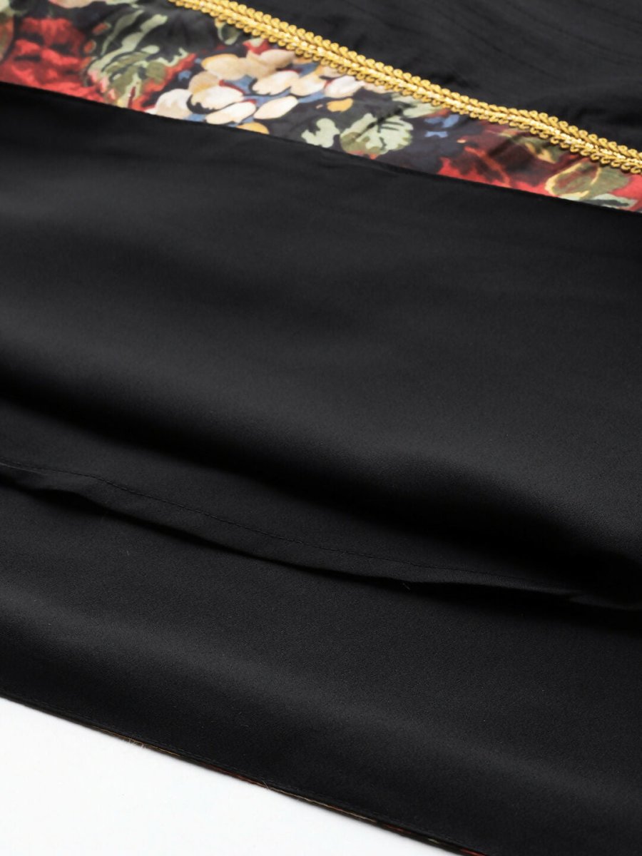 Ahalyaa Women's Traditional wear Ethnic Dress - Black | Swadesiicart