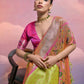Vishnu Weaves Women's Mahendi Paithani Silk Zari Woven Saree with Blouse - Swadesiicart