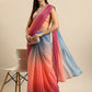 Ahalyaa Women's Traditional Semi Stitch Saree - Peach | Swadesiicart