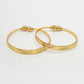 NVR Women's Set of 2 Gold-Polished Handcrafted Adjustable Bangles - Swadesiicart