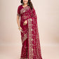 kasee Floral Embroidered Pure Georgette Ready to Wear Saree | Swadesiicart