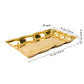 Spillbox Gold-Toned Brass Rectangular Betal Thali Pooja Essential | Swadesiicart