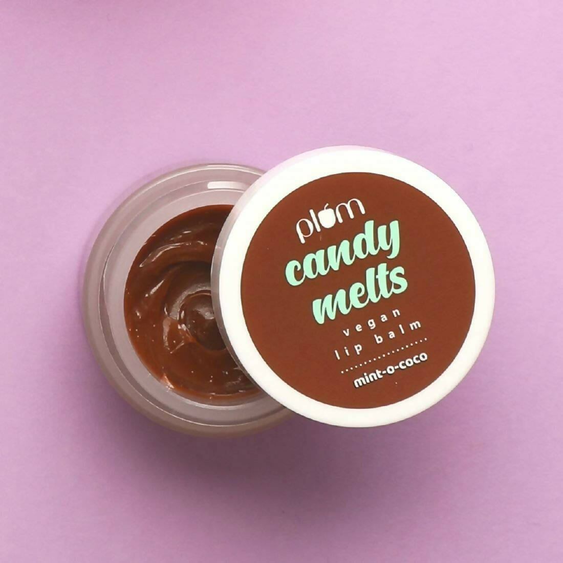 Plum Candy Melts Vegan Lip Balm - Mint-o-Coco - Swadesiicart