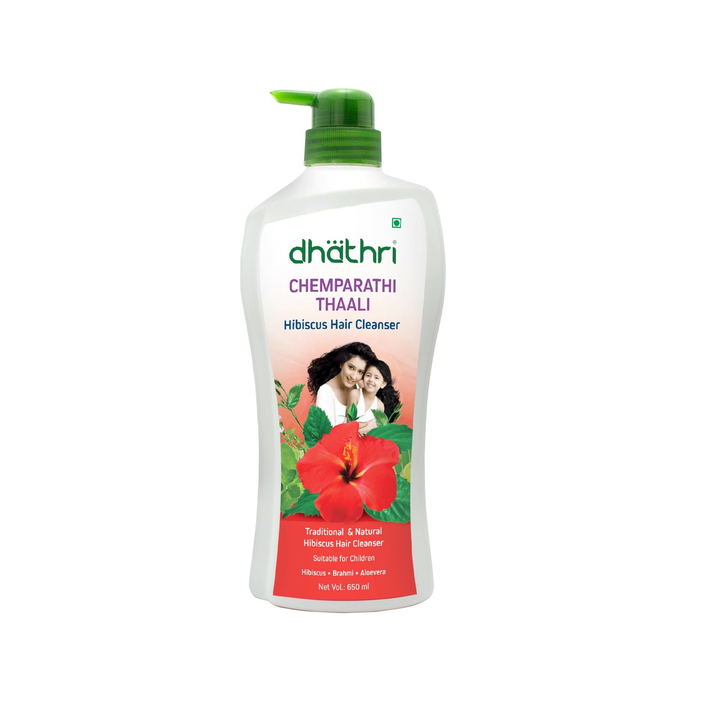 Dhathri Chemparathi Thaali Natural Hibiscus Shampoo For Soft and Shiny Hair - Swadesiicart