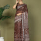 Shree Shyam Fashion Cotton Brown Saree
