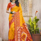 Shree Shyam Fashion Pochampalli Silk Yellow Saree