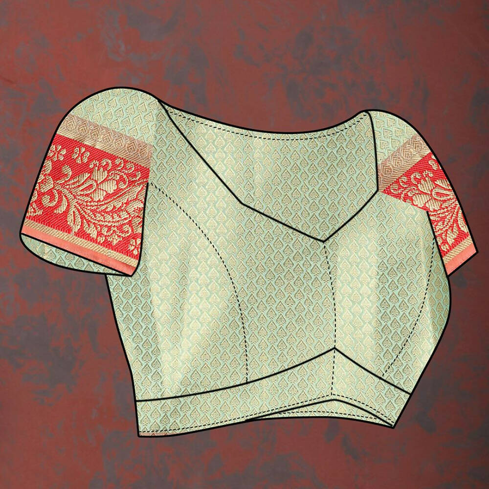 Lorenvalley Fashion Skyblue Cotton Woven Design with Zari Weaving Design Saree - Swadesiicart