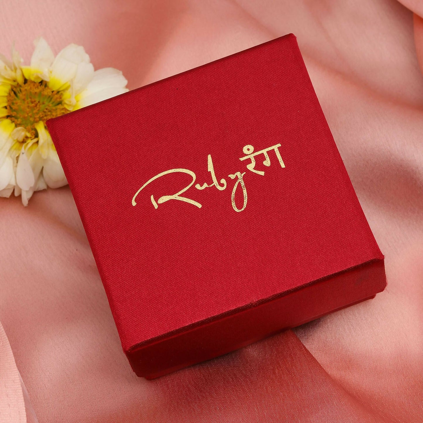 Meenakari and Diamond Studded Dangler Earrings (Gold) - Ruby Raang | Swadesiicart