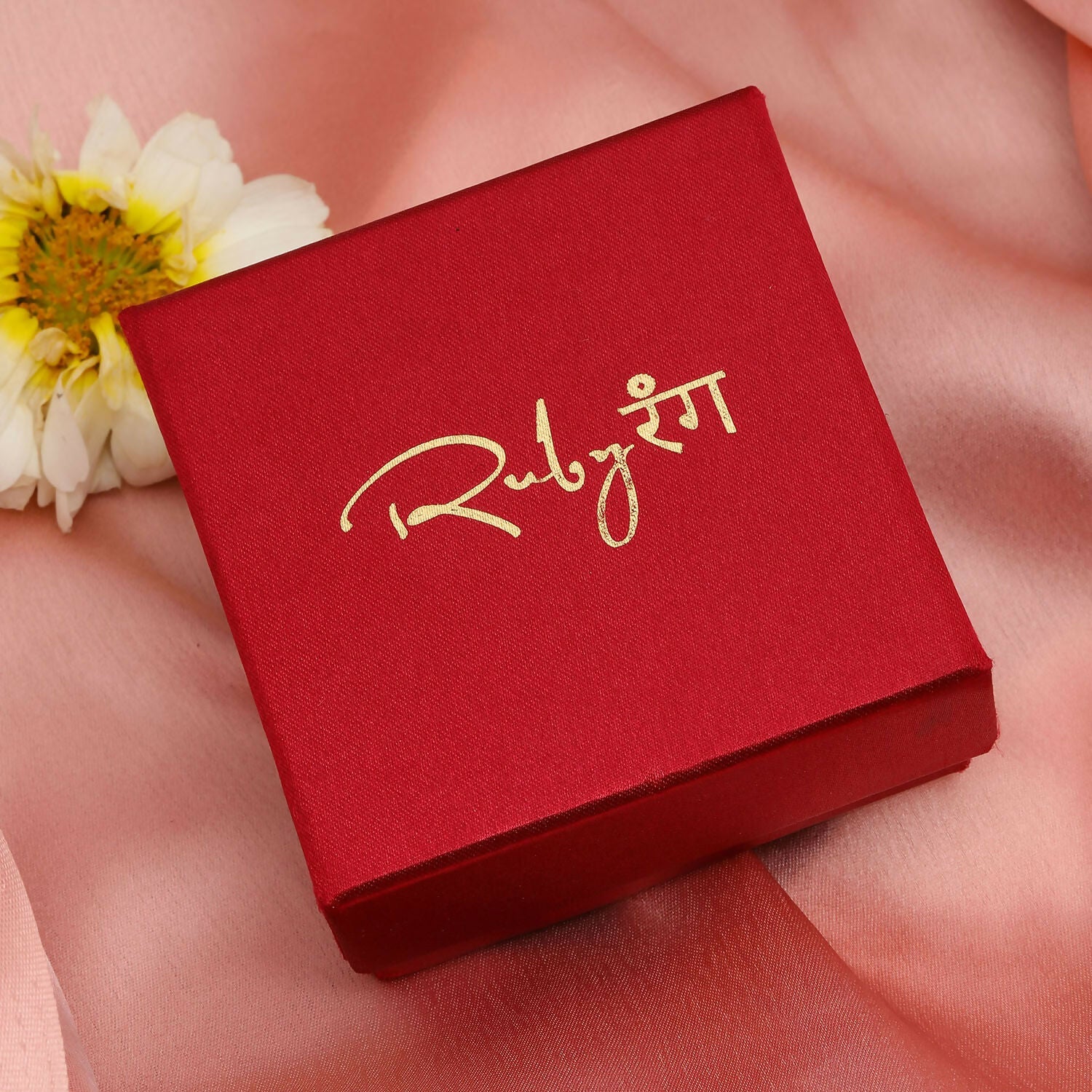 Meenakari and Diamond Studded Dangler Earrings (Gold) - Ruby Raang | Swadesiicart
