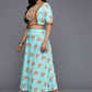 Ahalyaa Women's Traditional wear Lehenga Choli - Blue | Swadesiicart