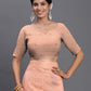 Shree Shyam Fashion Linen Cotton Peach Saree