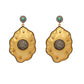 Nuyug 18k Gold-Plated American Diamond Studded Anti Tarnish Contemporary Dangler Earrings | Swadesiicart