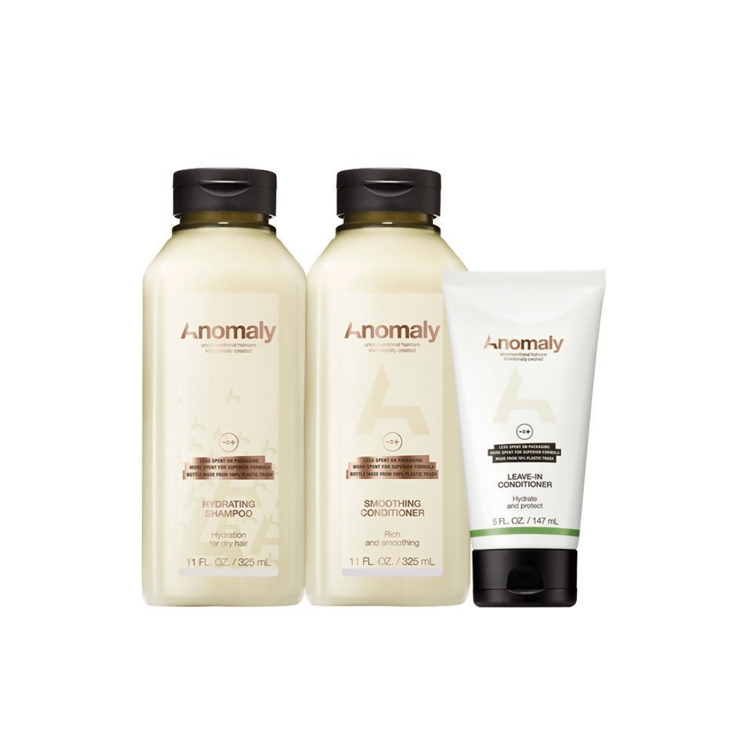 Anomaly by Priyanka Chopra Hydrating Shampoo, Smoothing Conditioner & Leave-In Conditioner Combo | Swadesiicart