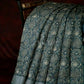 Bottle Green Printed Design Semi Chanderi Saree By Gayathri Reddy Designer Studio | Swadesiicart