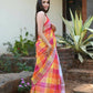 Very Much Indian Pure Linen Saree With Sleek Border And Exclusive Design - Yellow | Swadesiicart