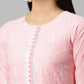 Ahalyaa Womens Pink Pure Cotton Printed Kurtas | Swadesiicart