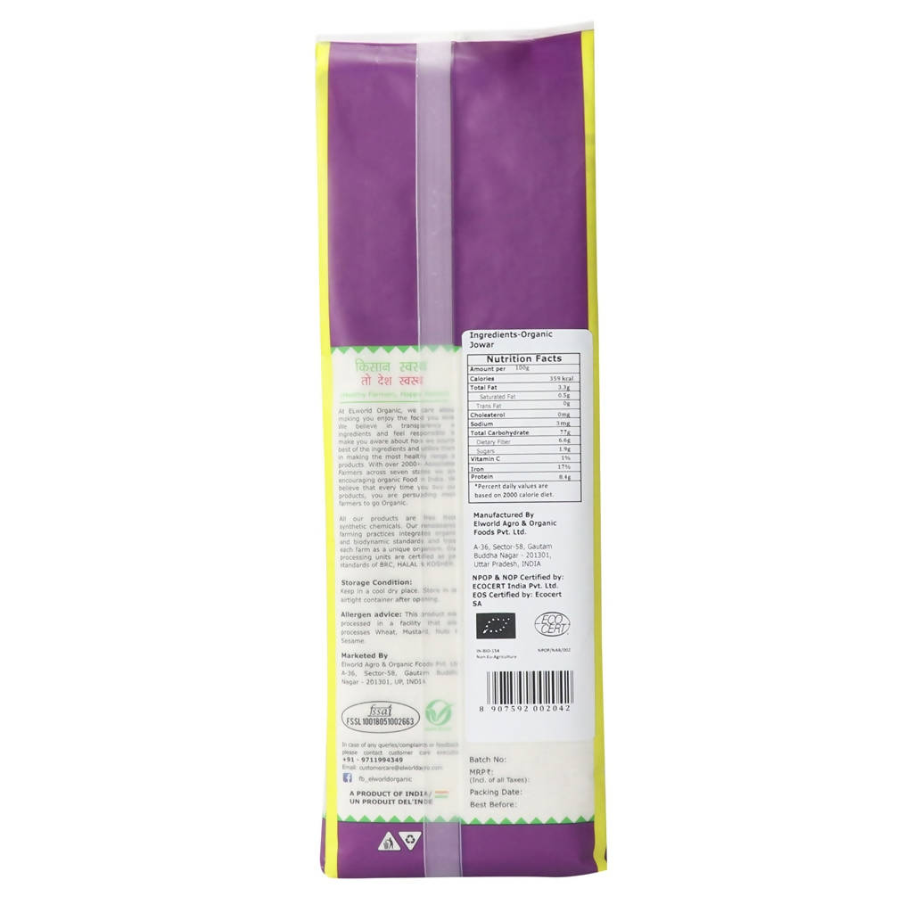 El World Organic Jowar Flour - Swadesiicart