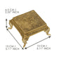eCraftIndia Gold-Toned Handcrafted Traditional Pooja Chowki With Swastik | Swadesiicart