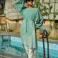 Juniper Women Sagegreen Georgette Bandhani High-Low Tunic | Swadesiicart