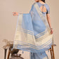 Shree Shyam Fashion Seoul Sky Blue Organza Saree
