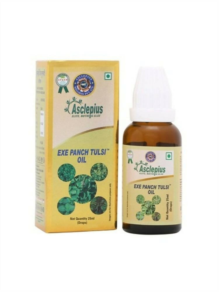 Asclepius Exe Panch Tulsi Oil - Swadesiicart