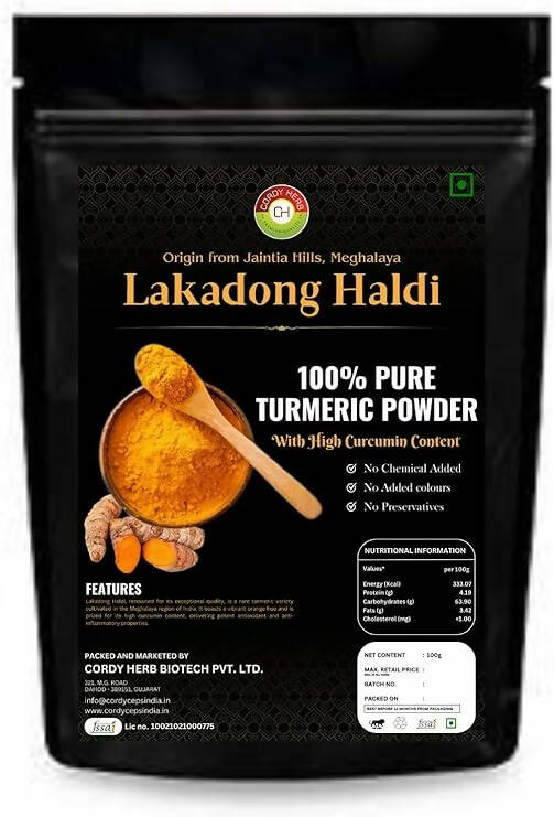 Cordy Herb Lakadong Turmeric Powder - Cordy Herb Biotech