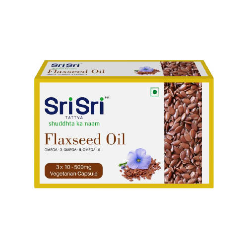 Sri Sri Tattva Flaxseed Oil Capsules | Swadesiicart