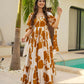 Aayaa Designer Cambric Cotton Printed Full Flaired Gown - Multi Color