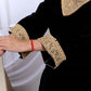 Miravan Women's Black Velvet Dreams Embroidered Co-ord Set - Swadesiicart