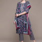 Anubhutee Blue Ethnic Motifs Printed Pure Cotton Kurta with Trousers & Dupatta | Swadesiicart