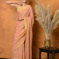 Very Much Indian Designer Mul Cotton Handloom Saree with Sequins - Peach | Swadesiicart