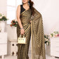 Designer Partywear Black & Silver Georgette Fancy Saree - Satrangi | Swadesiicart