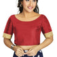 Aastha Fashion Women's Maroon Art Silk Designer Traditional Readymade Blouse