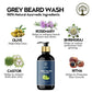Ivory Natural Grey Beard Wash For Beard Graying And Restoring Beard'S Natural Black Shade | Swadesiicart