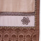 Beige, Purple Tussar Silk Zari, Thread And Cord Embroidery, Laser Cut Applique Saree - Norita Hit Design - Swadesiicart