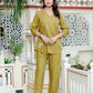 Miravan Women's Mehandi Solid Co-Ord Set - Swadesiicart