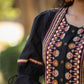 Juniper Women's Black Cotton Solid With Embroidered Straight Tunic | Swadesiicart