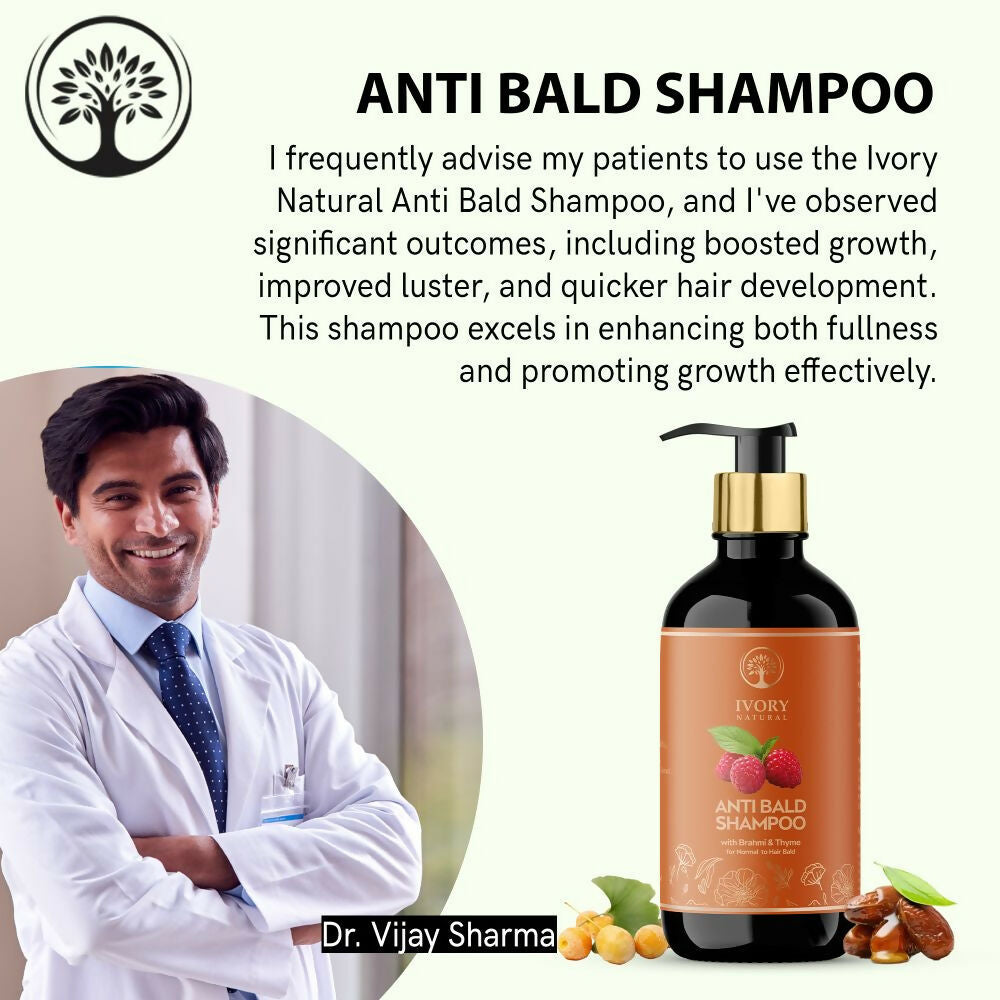 Ivory Natural Bald Shampoo Organic For Loss Of Hair And Get Fuller Thicker Hair | Swadesiicart
