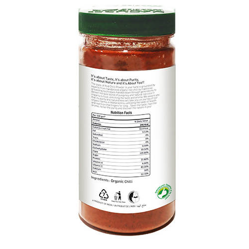 Nature Land Organics Red Chilli Powder - Swadesiicart