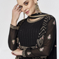 Lorenvalley Fashion Black Faux Georgette Embroidery Work Gown Jacket Stitched | Swadesiicart