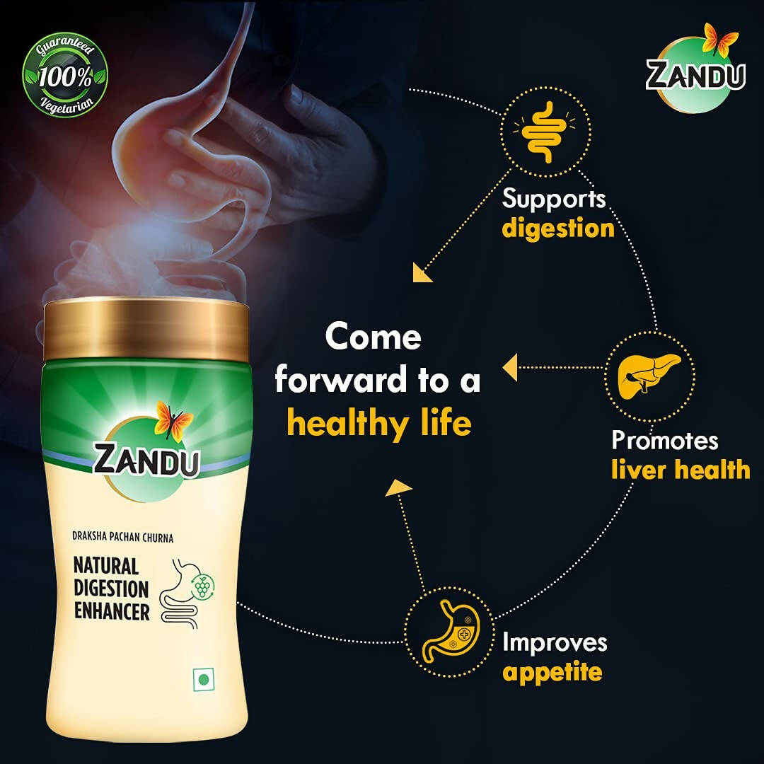 Zandu Natural Digestion Enhancer, Draksha Pachan Churna | Swadesiicart