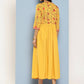 Ahalyaa Women's Traditional wear Ethnic Dress - Mustard | Swadesiicart