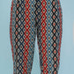 Joban Fashion Ikkat Printed Co Ord Set - Blue Red - Swadesiicart
