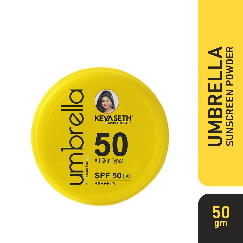 Keya Seth Aromatherapy Umbrella Sunscreen Powder SPF 50 UVB PA+++ UVA - Swadesiicart