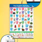 Jumbo English Alphabet and Numbers Chart for Kids