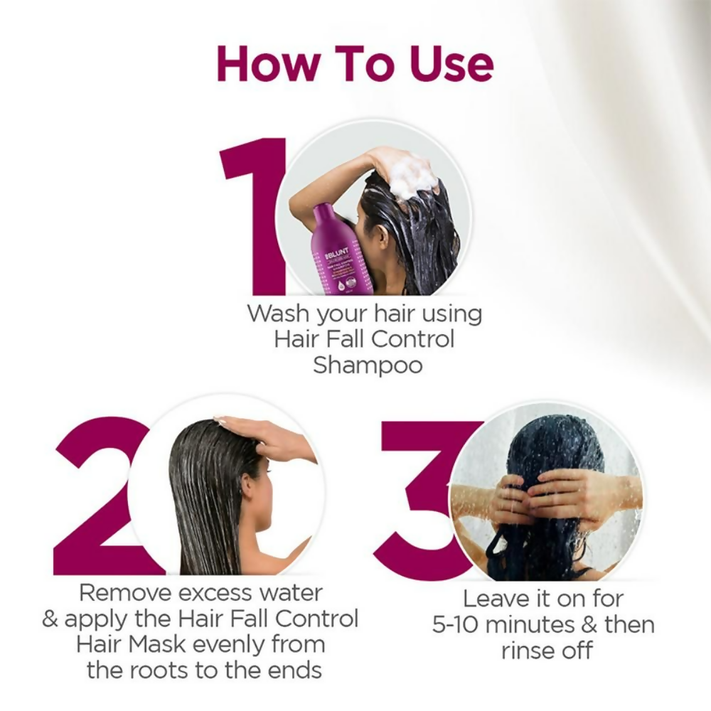 BBlunt Hair Fall Control Hair Mask With Pea Protein & Caffeine - Limited Time Offer - Swadesiicart