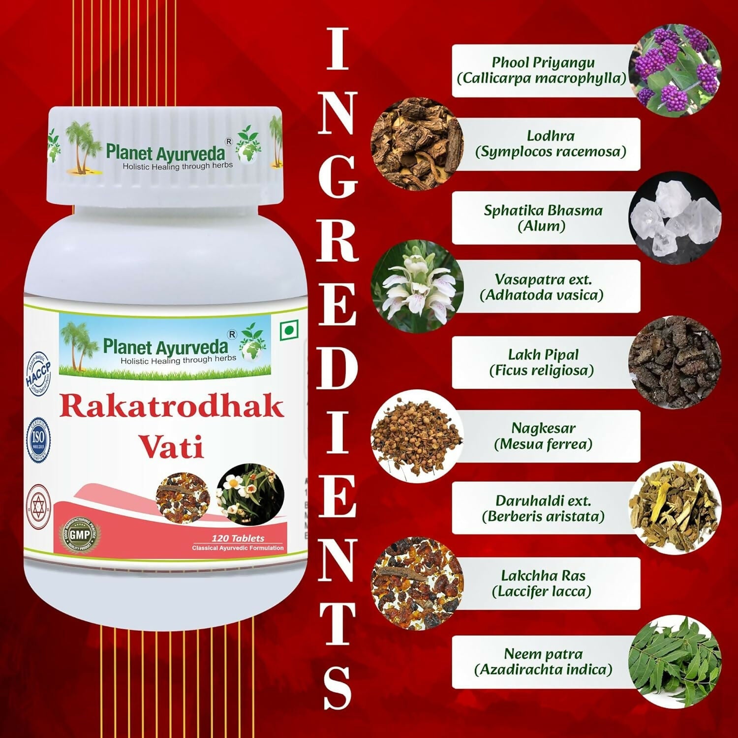 Planet Ayurveda Rakatrodhak Vati | Swadesiicart