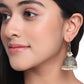 NVR Women Gold Toned Contemporary Jhumkas Earrings | Swadesiicart