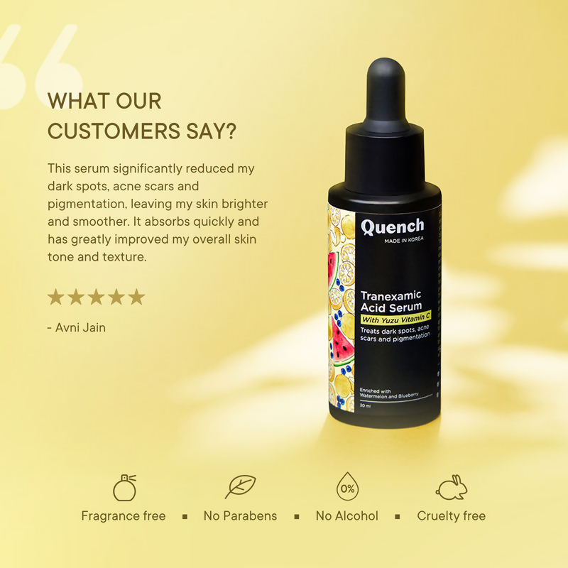 Quench Tranexamic Serum With Yuzu Vitamin C | Swadesiicart