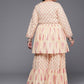 Ahalyaa Women's Traditional wear Co-ords - Tan - Swadesiicart